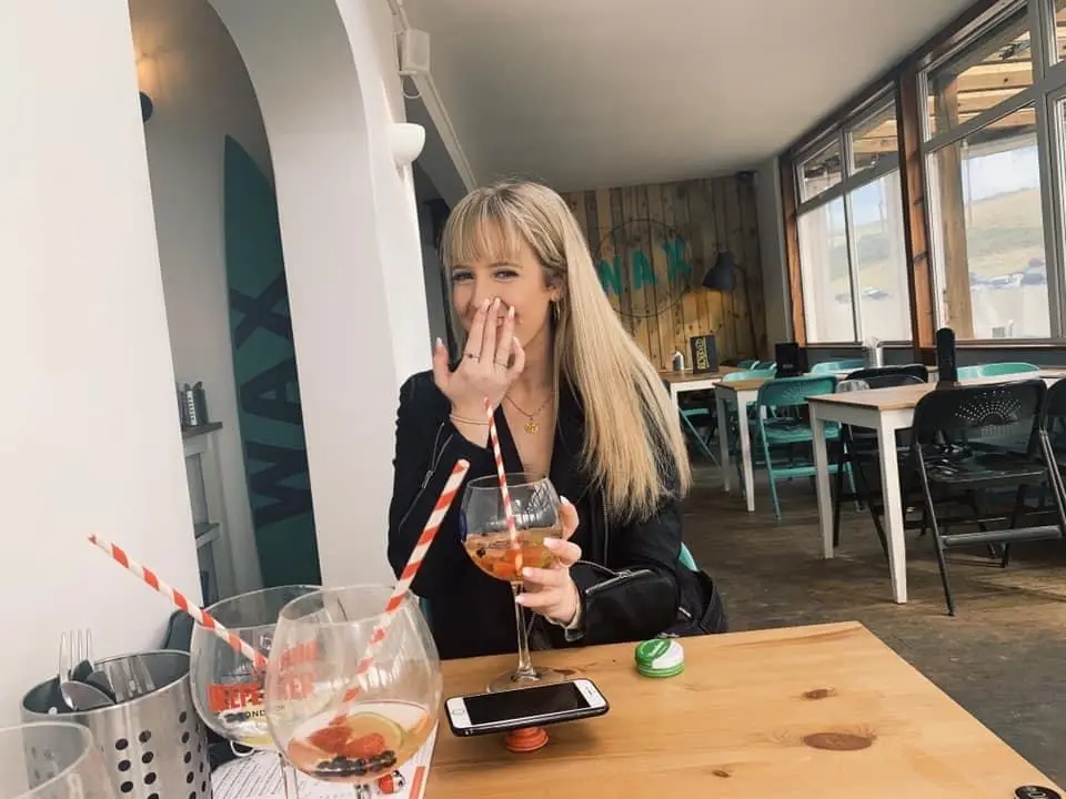 Lucy Younger was told by doctors that her symptoms were a result of her 'drinking too much' (SWNS)