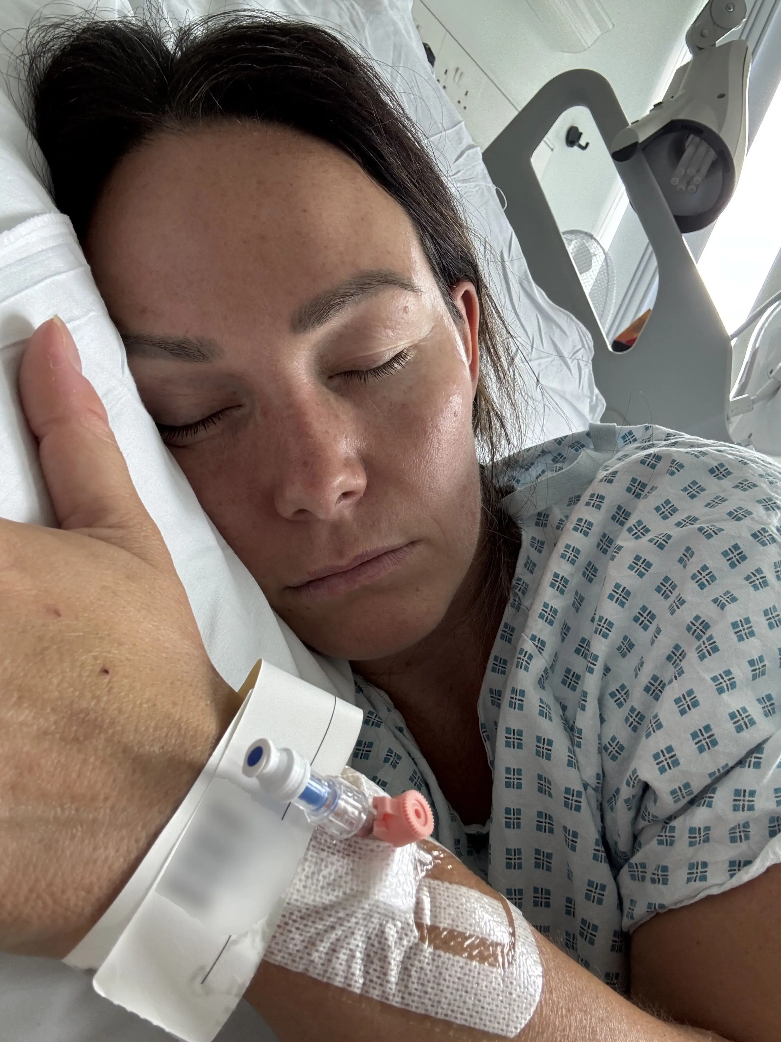 Linzi was told she had a huge bleed on her brain, as well as a blood clot (Kennedy News and Media)