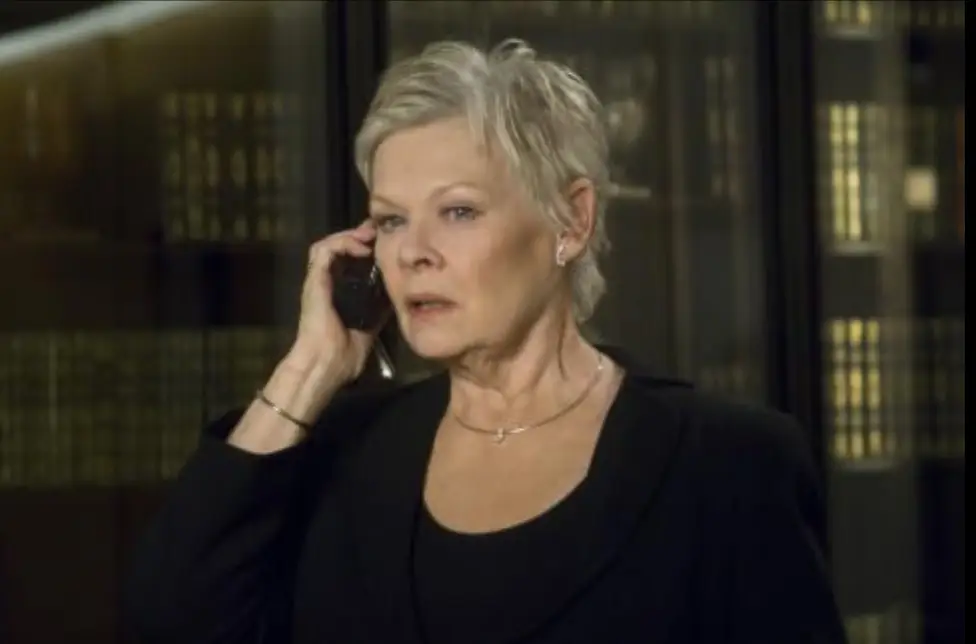 Dench, pictured as M in Casino Royale, has been in the industry for close to seven decades (Sony Pictures)