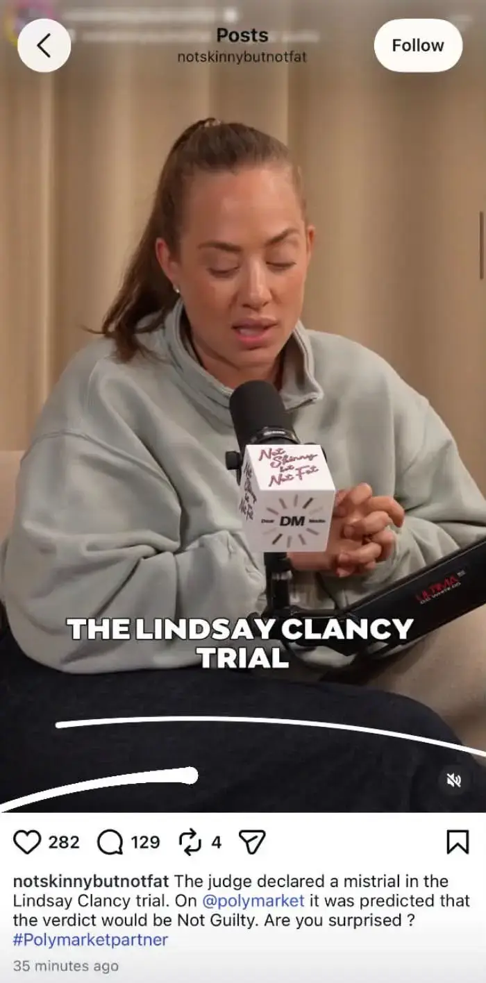 The now-deleted ad received backlash (Instagram/@notskinnybutnotfat)