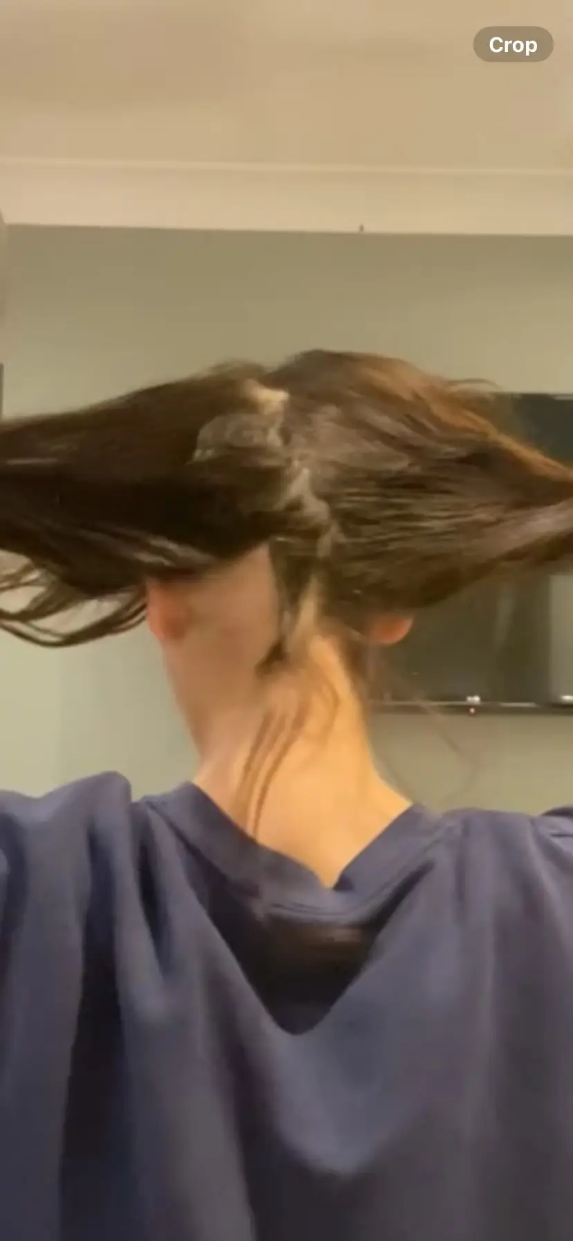 Lauren's hair once she arrived back home from holiday (Supplied)