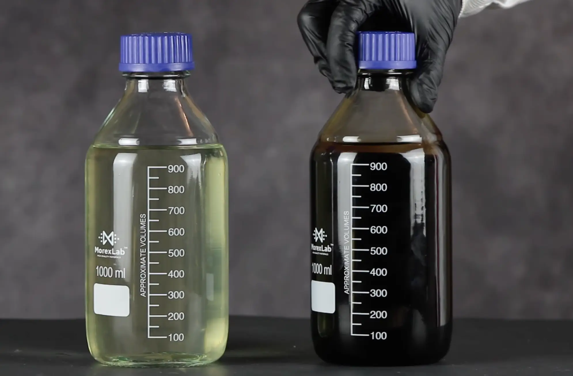 The recipe includes the ingredients for two different solutions (YouTube/LabCoatz)