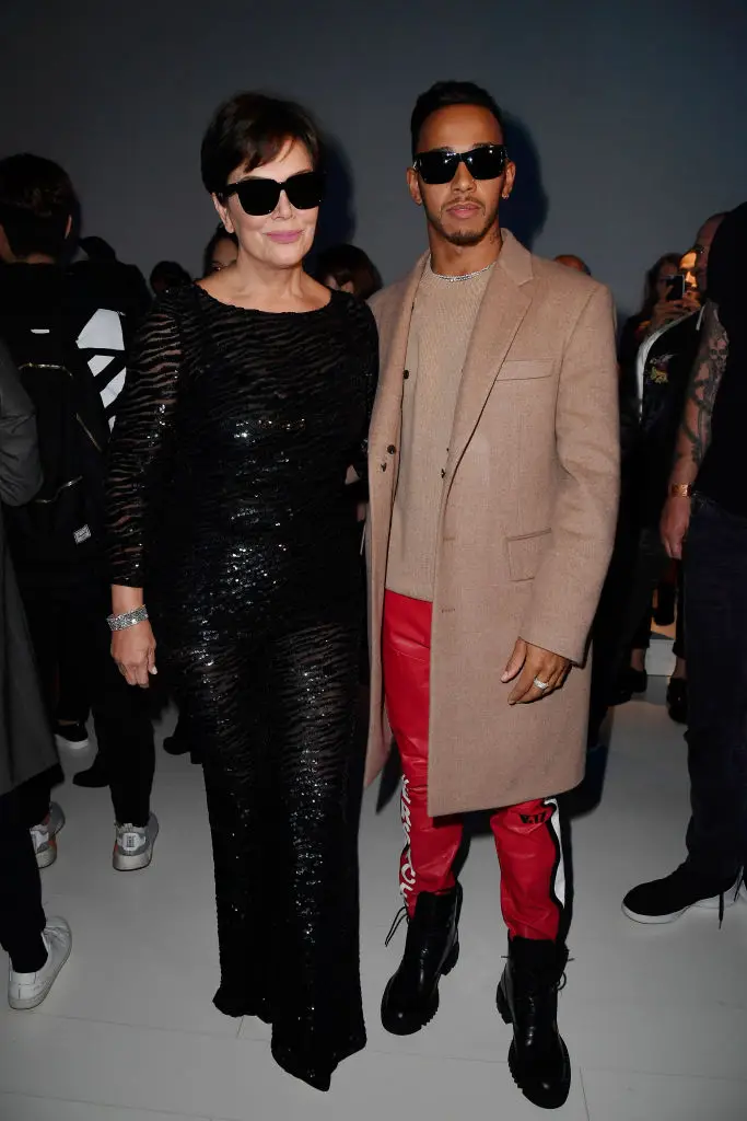 The seven-time F1 world champion is even acquainted with momager Kris Jenner (Jacopo Raule/Getty Images)