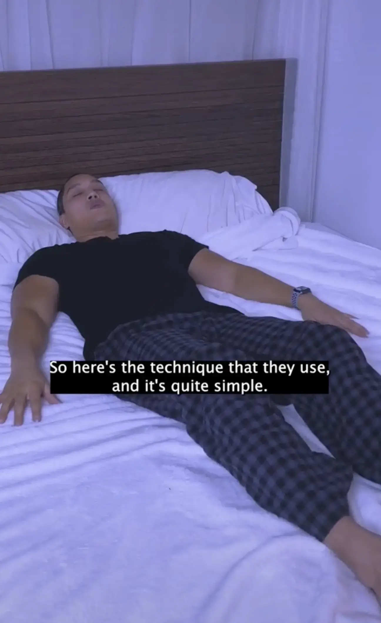 The technique isn't just lying down.