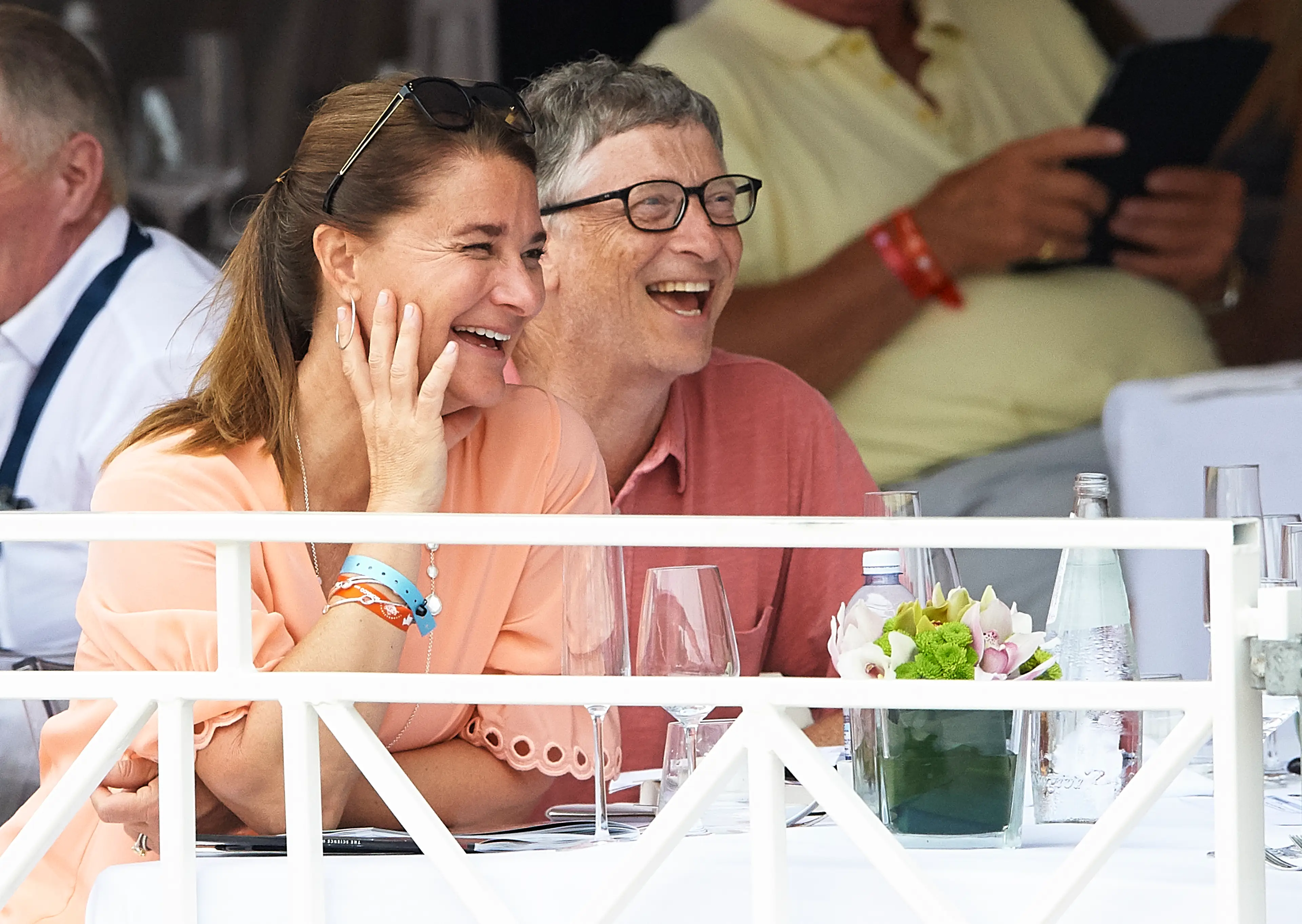 One email sent between Epstein's account makes claims about Gates trying to cover up an STD from his then-wife, Melinda (fotopress/Getty Images)