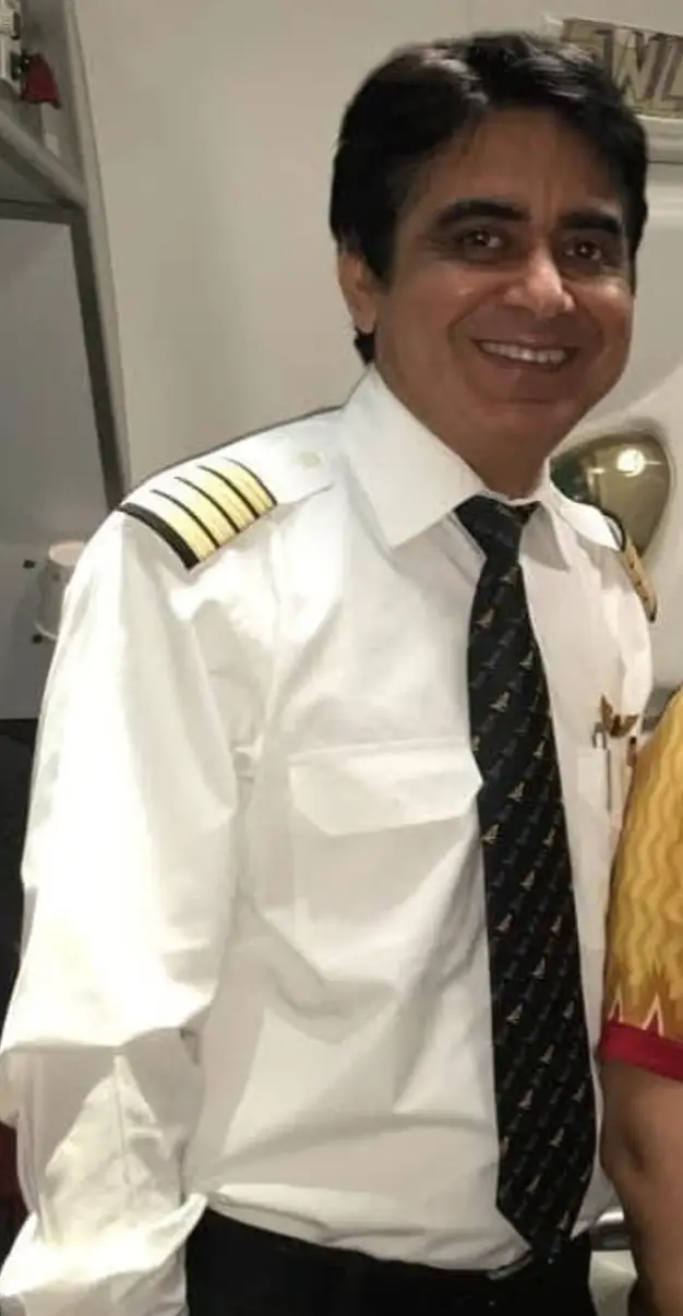 Sabharwal was the Captain of the Air India flight (Family Handout)
