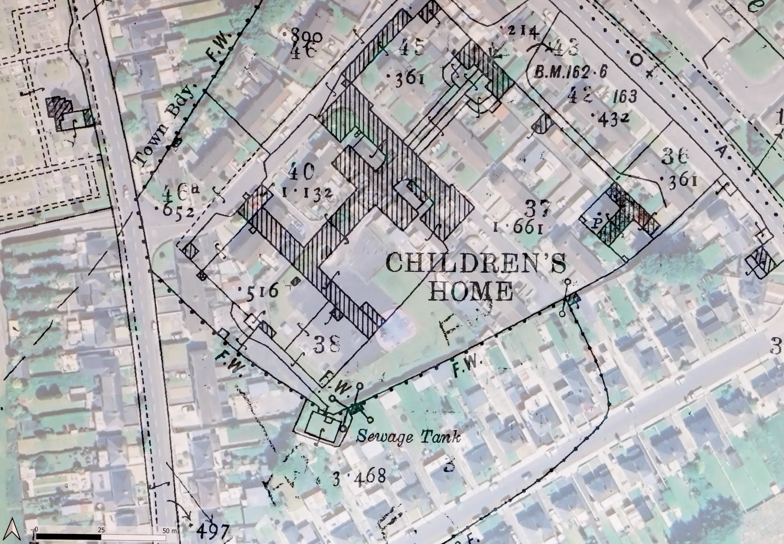 A historical map of the area (Liam McBurney/PA Wire)