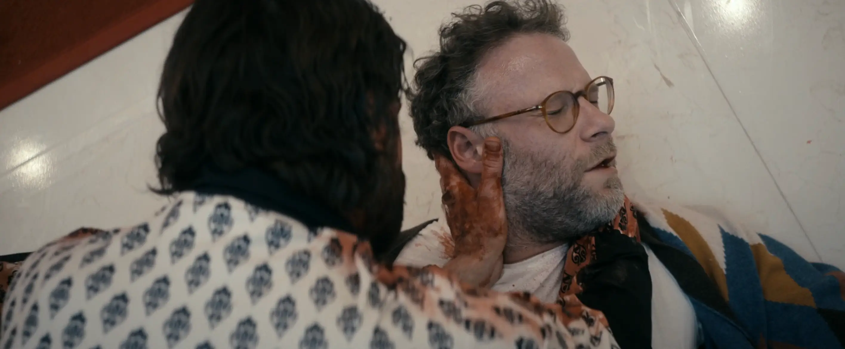 Rogen is killed by Marathon Man in the show (Prime Video)