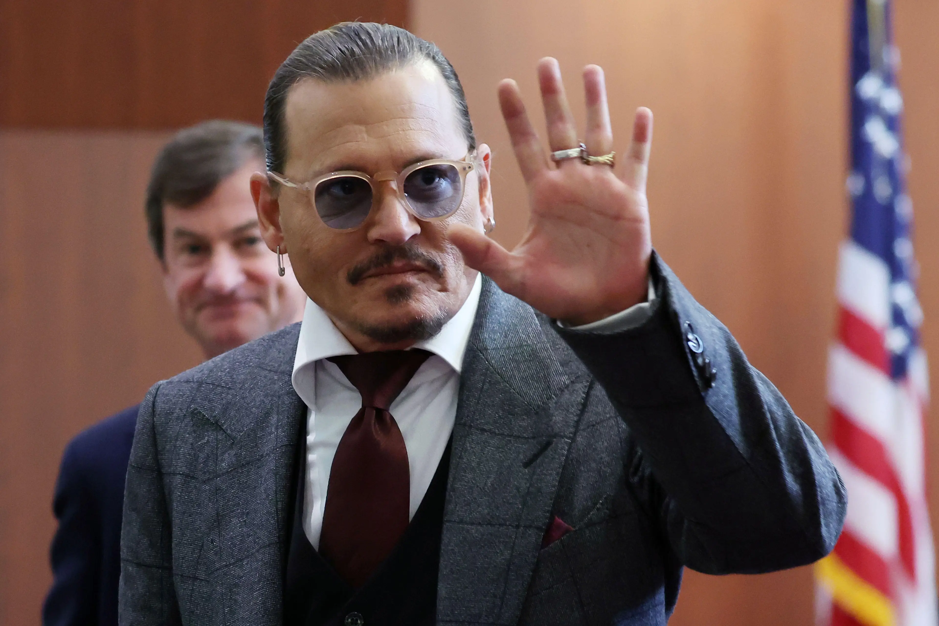 Johnny Depp in court.