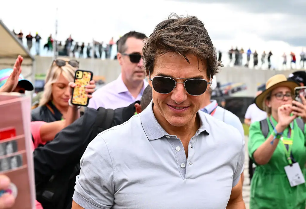 Tom Cruise at the F1 recently, but it's Pitt who will star in the film (Clive Mason/Getty Images)