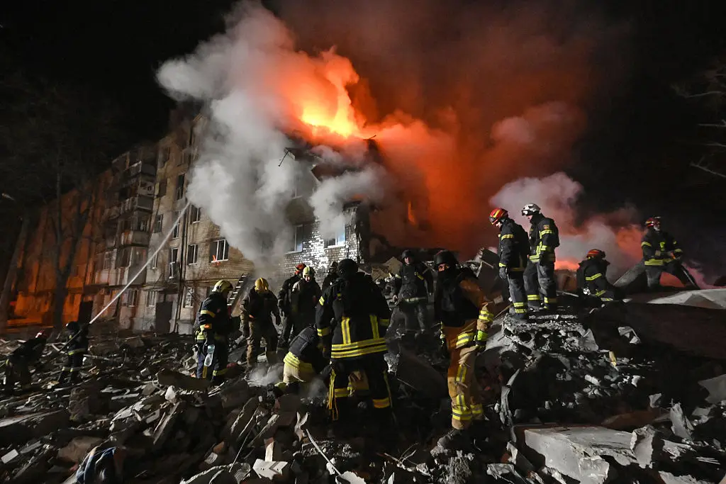 Russia's invasion of Ukraine has been ongoing for four years (SERGEY BOBOK / AFP via Getty Images)