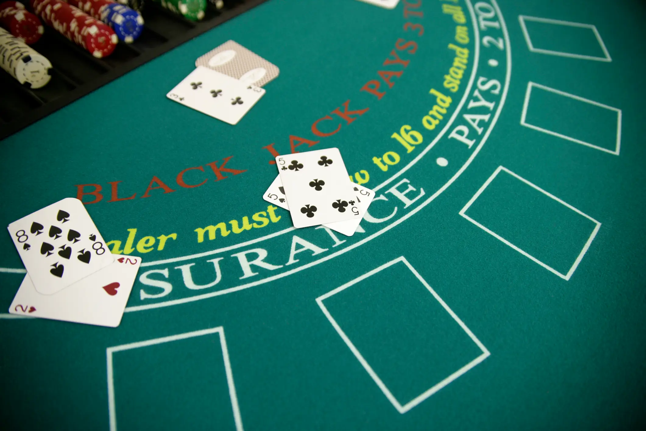 In blackjack you have to get as close to 21 as possible without going over (Getty Stock)