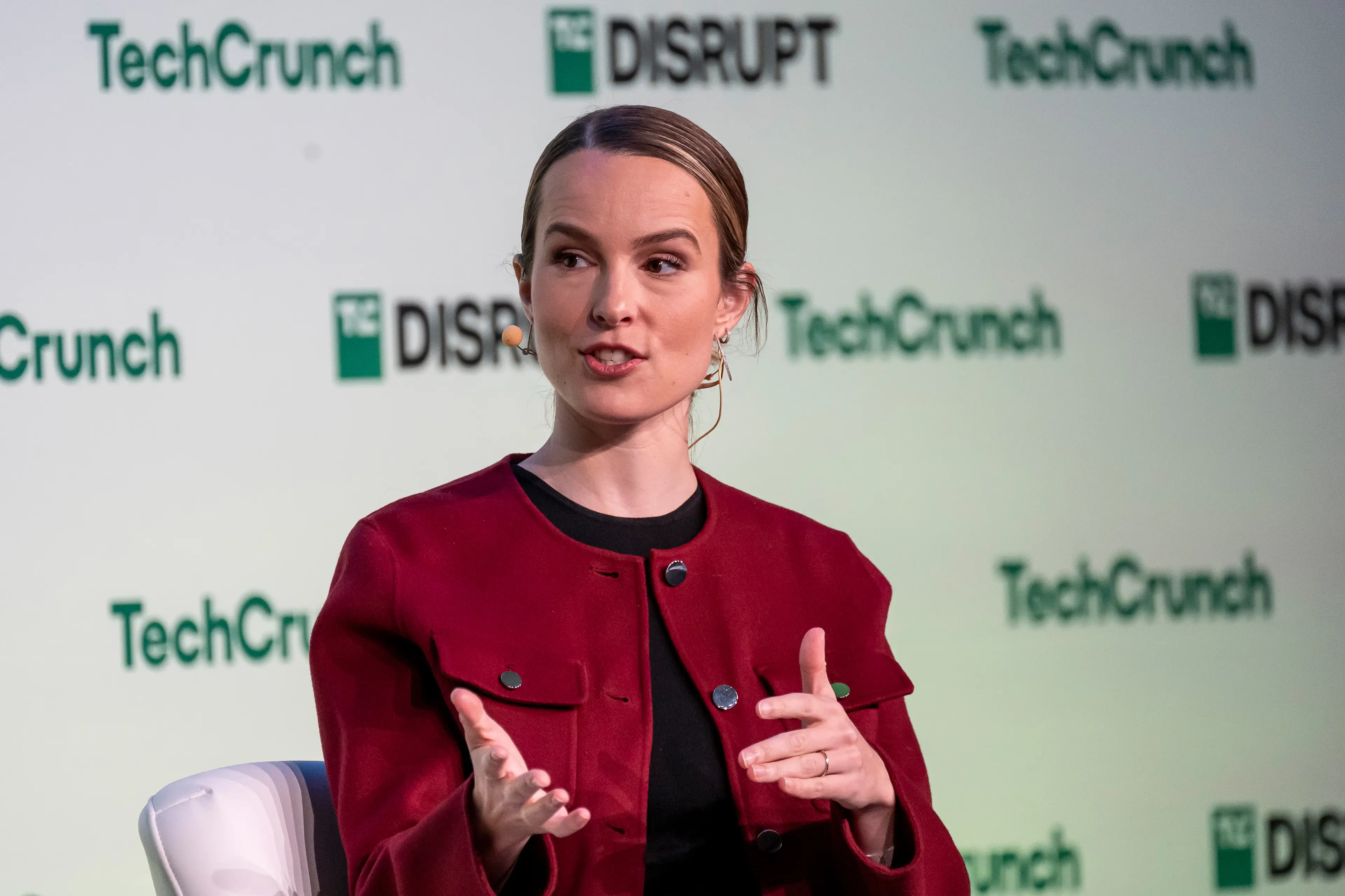 The ex-actress founded the space company with her husband (David Paul Morris/Bloomberg via Getty Images)