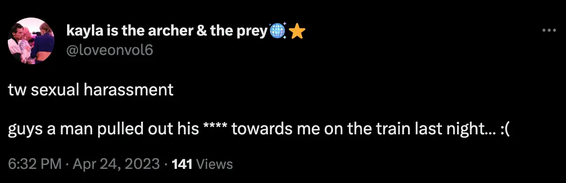 Many women live in constant fear of being sexually harassed on public transport.