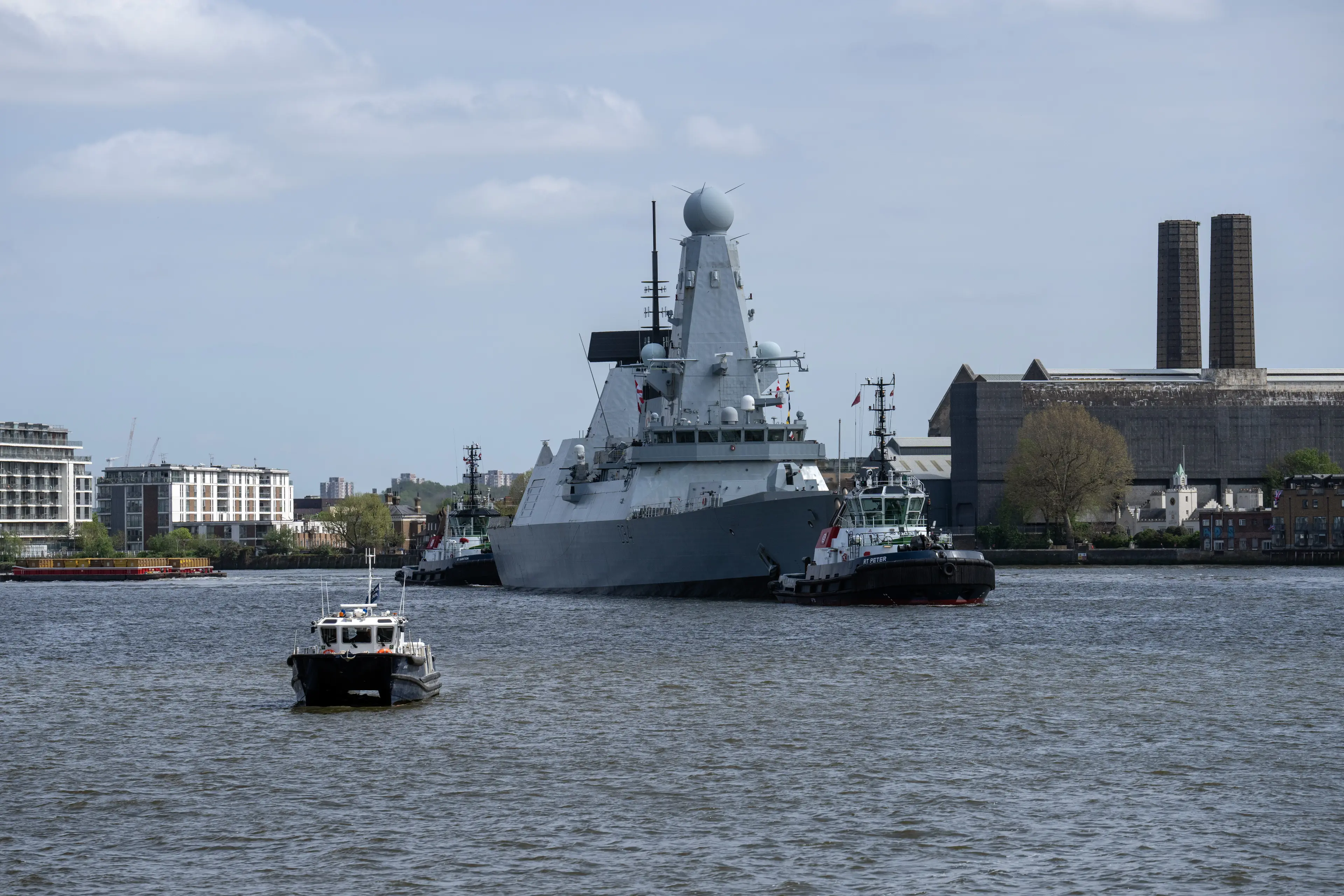 A Type-45 destroyer could intercept an attack, but it'd have to be in the right place (Carl Court/Getty Images)