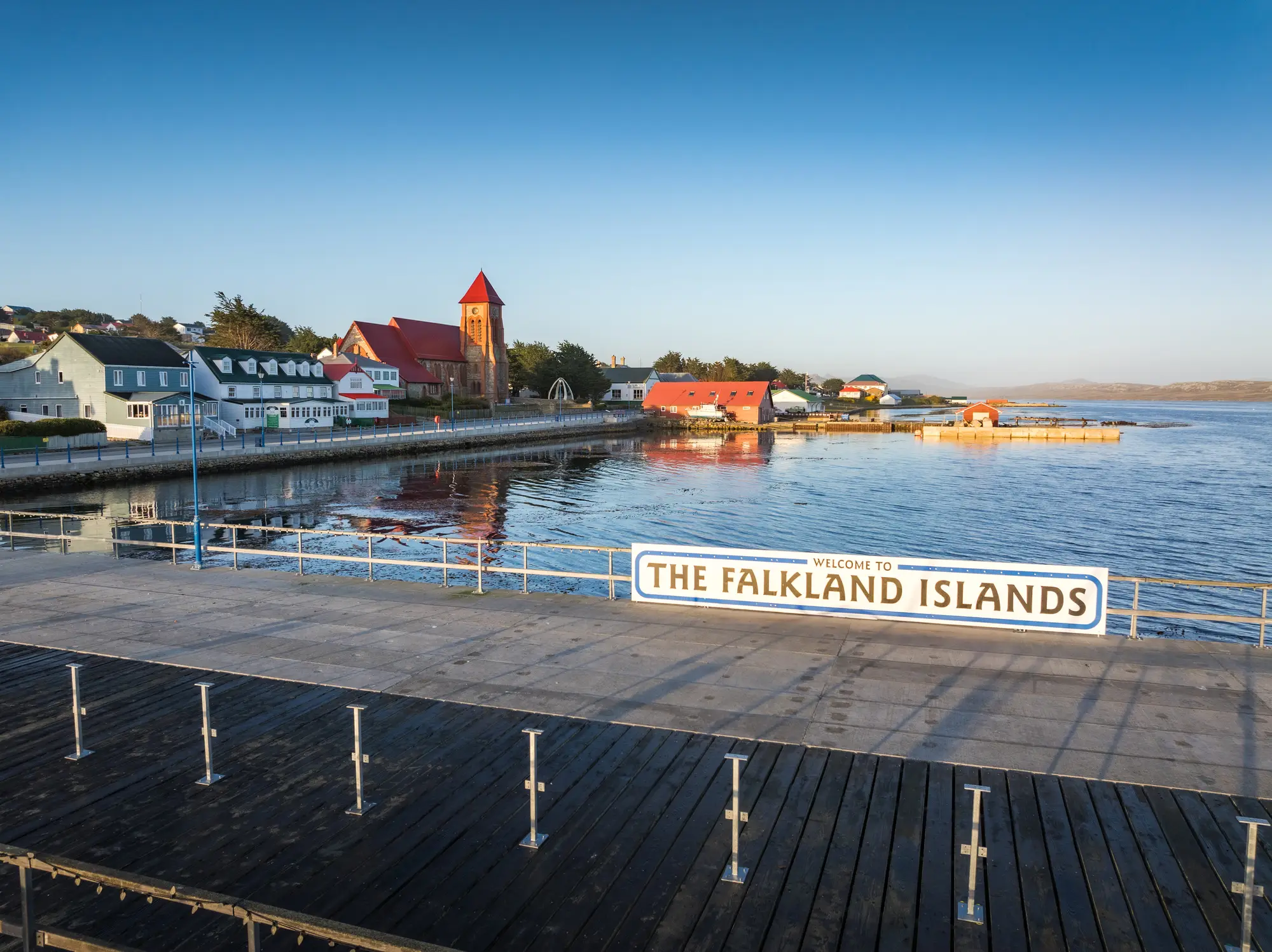 One of the ways the US might try and harm the UK is reassessing diplomatic support for the Falkland Islands (Getty Stock Photo)