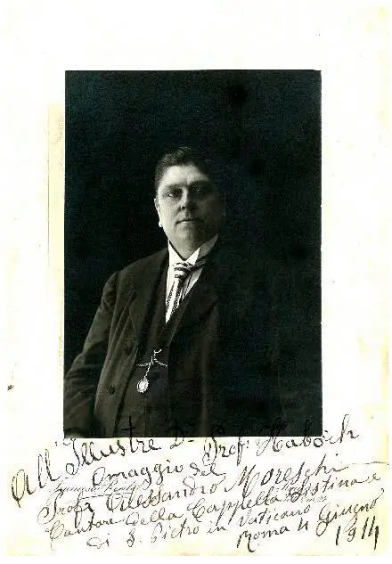 A photo of Moreschi from around 1914, after he made the recordings