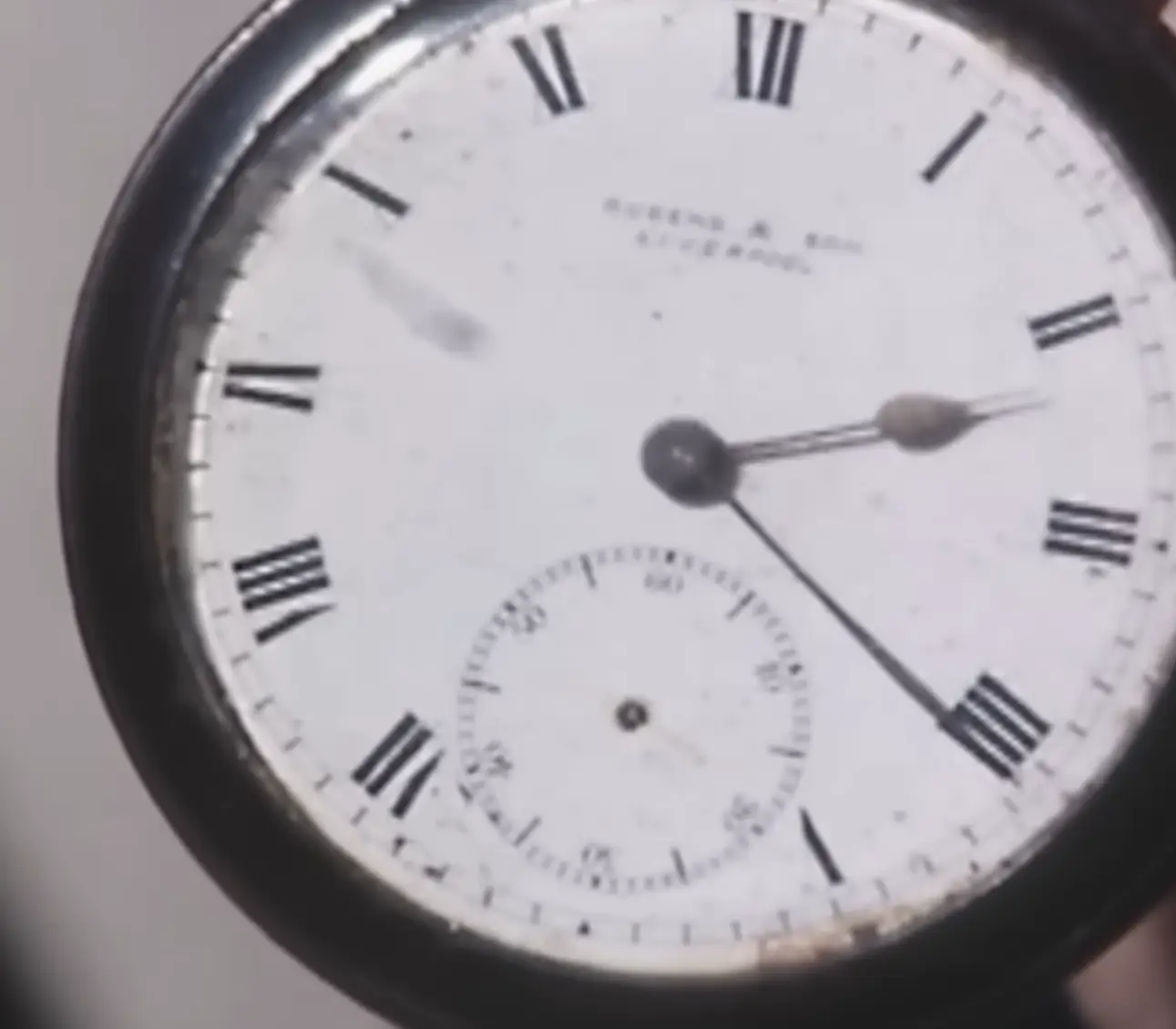 Prentice kept the watch he was wearing when he jumped in the water, which then froze and never worked again. (BBC)