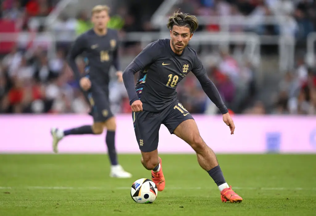 Grealish got an assist in his 30-minute cameo off the bench. (Photo by Stu Forster/Getty Images)