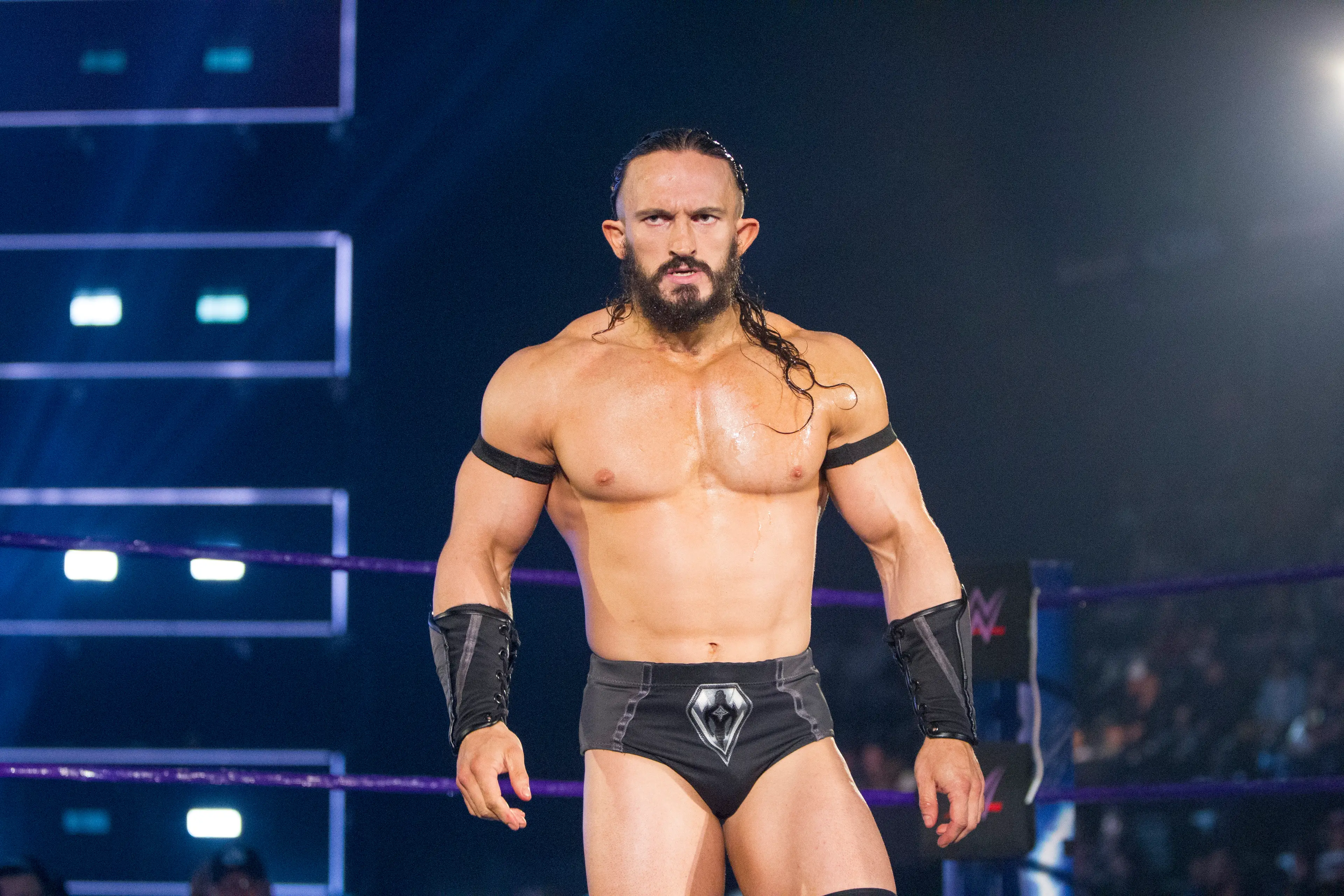 Benjamin Satterley tragically died just one day after performing at an event in the US (Craig Ambrosio/WWE via Getty Images)