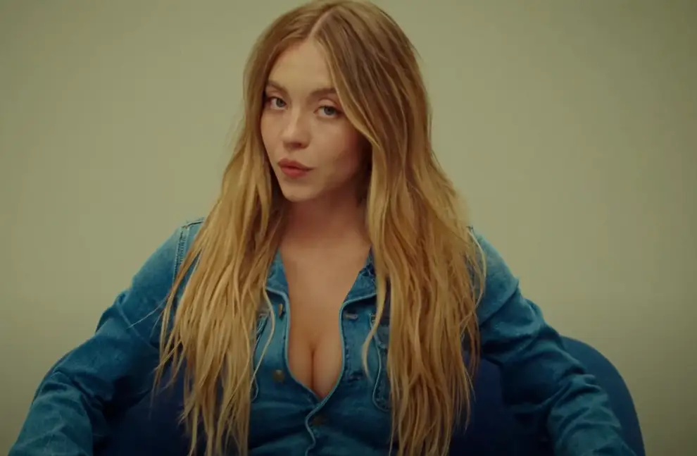 The controversial jeans ad featured Hollywood actor Sydney Sweeney (YouTube/American Eagle)