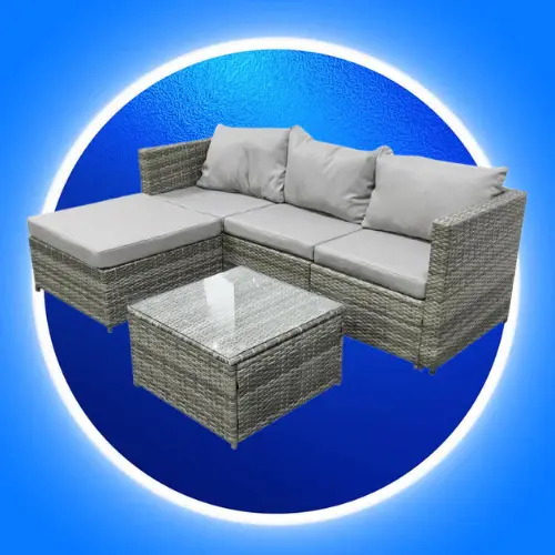Amazon Prime Day: COZYBRITE Garden Corner Sofa Rattan Furniture Set