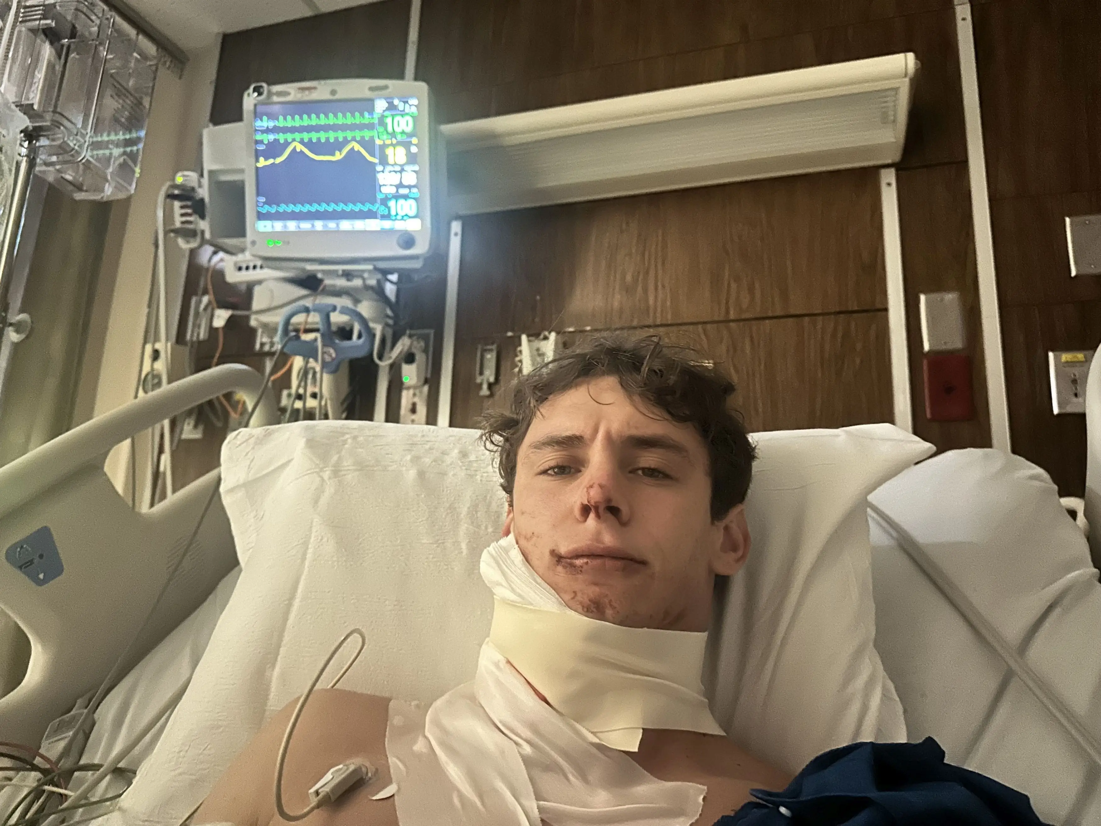 He has been in intensive care (Kennedy)