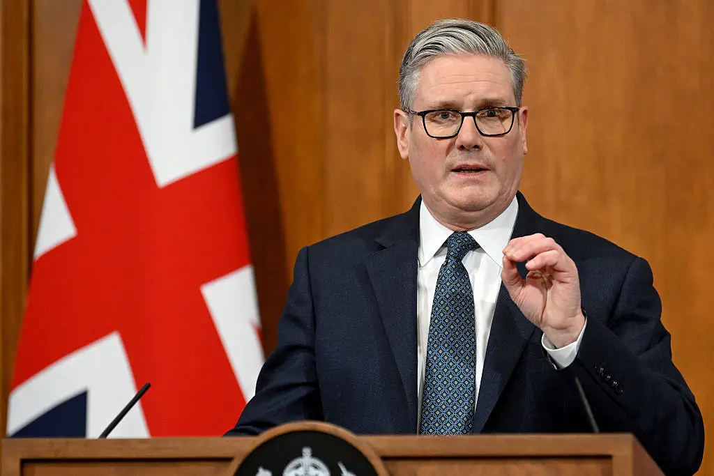 Starmer said the UK wouldn't be getting involved in direct attacks on Iran (Jaimi Joy / POOL / AFP via Getty Images)