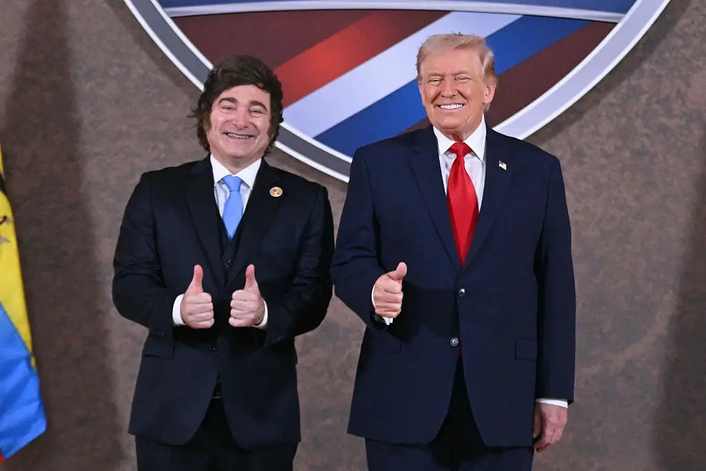 Trump is an admirer of Argentine leader Javier Milei (Saul LOEB / AFP via Getty Images)