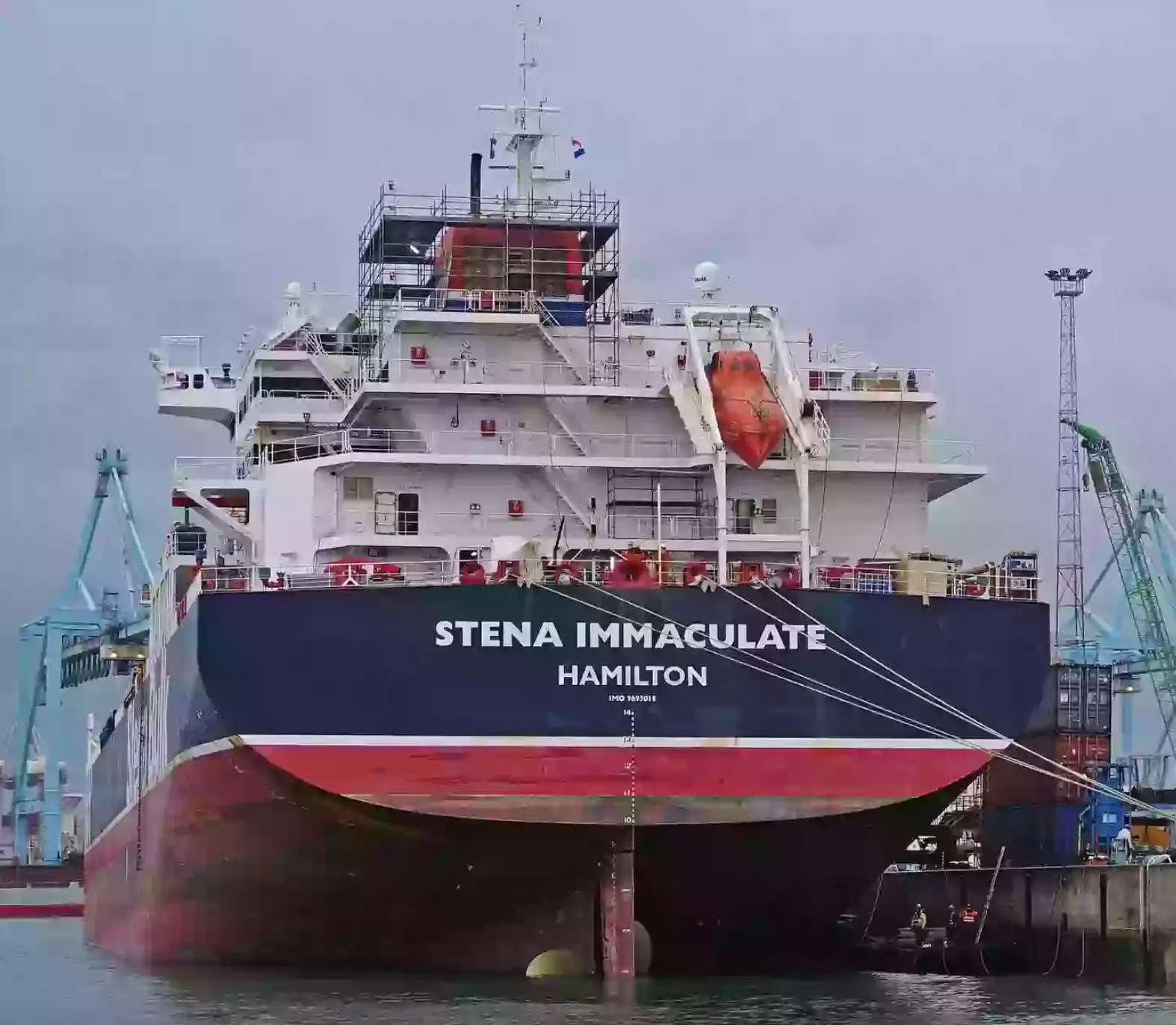 The Stena Immaculate was the oil tanker involved in the collision that took place in the North Sea, this morning (By kees torn - STENA IMMACULATE, CC BY-SA 2.0, https://commons.wikimedia.org/w/index.php?curid=89961841)
