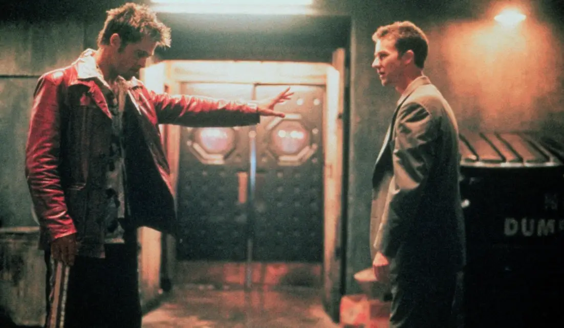 There are loads of hints that Tyler and The Narrator are the same person littered in the 1999 film (20th Century Studios)