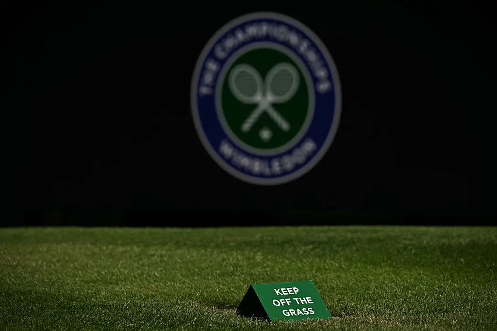 The iconic Wimbledon grass is highly manicured (Photo by Glyn KIRK / AFP via Getty Images)