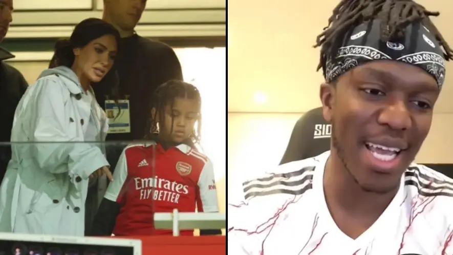 KSI responds to Kim Kardashian posting picture of Prime at Arsenal game