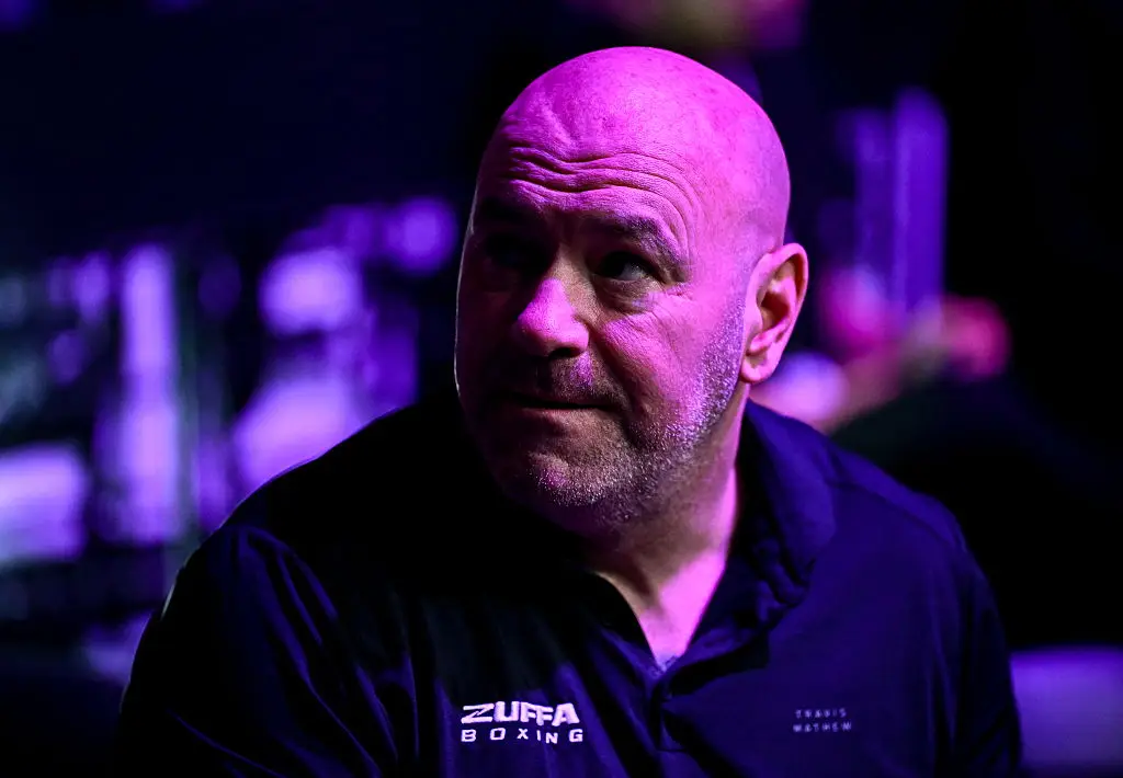 Dana White made the remarks at a Zuffa Boxing 10 event (David Fitzgerald/Sportsfile via Getty Images)