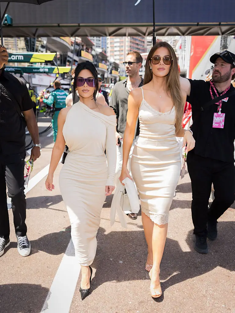 Kim was in Monaco alongside her sister Khloé (Arnold Jerocki/FilmMagic)