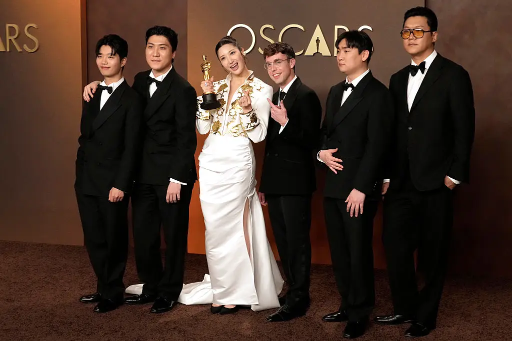 They became the largest group of songwriters to win 'Best Original Song' in Oscars history (Jeff Kravitz/FilmMagic)