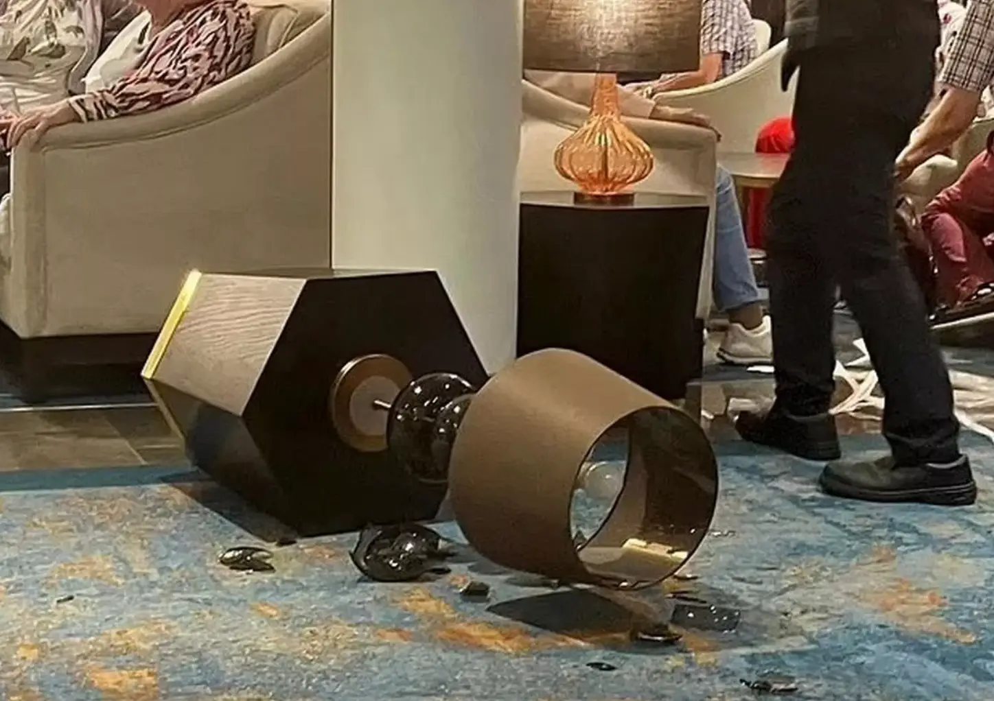 Passengers recalled 'holding on for dear life' during the storm (Richard Reynolds)