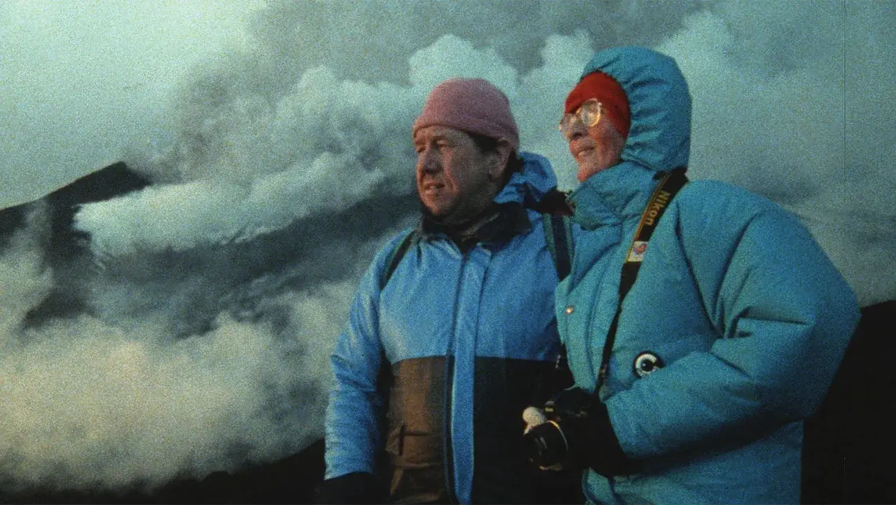 Katie and Maurice Krafft died while documenting a volcano in Japan in the early 1990s (National Geographic)
