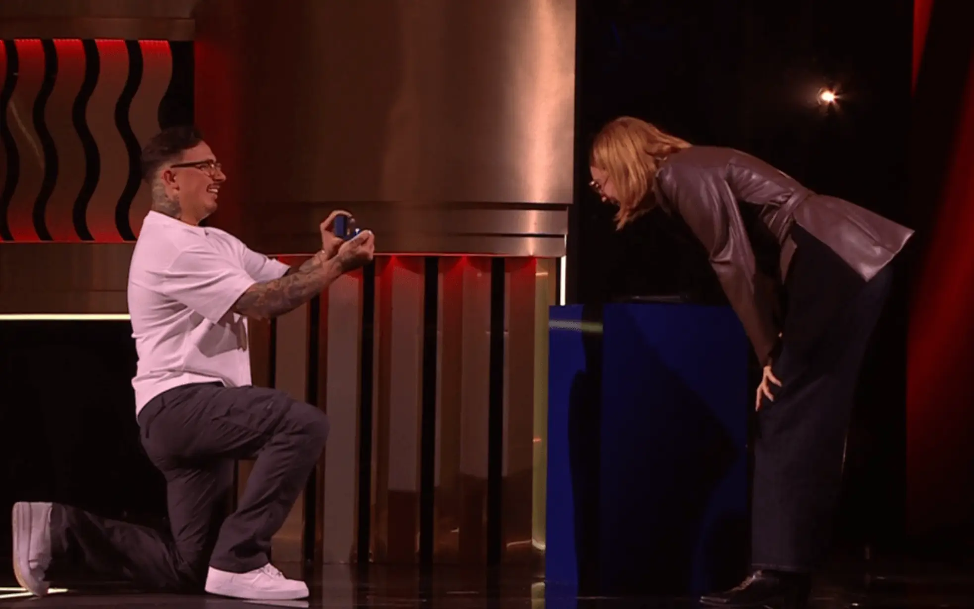 But his routine didn't win over viewers at home (ITV)