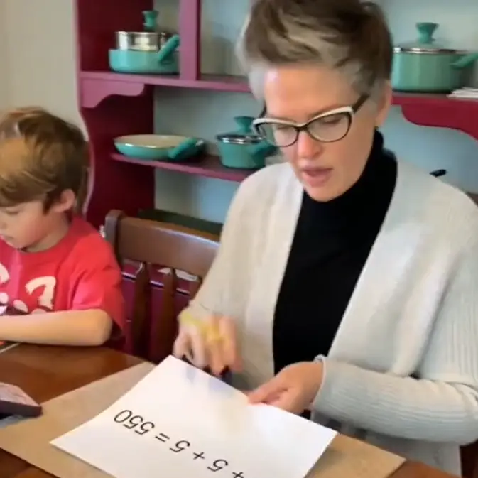 The woman was tasked with answering the maths question in a viral video.