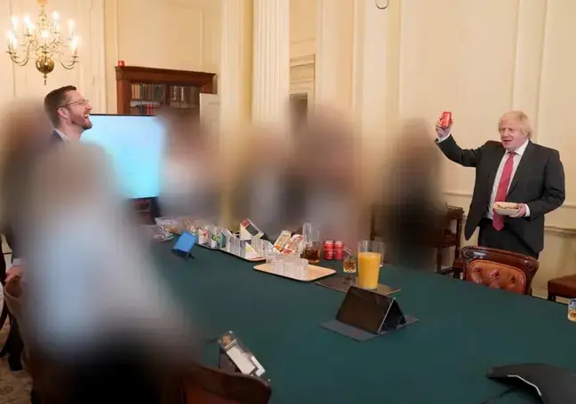 Johnson at his birthday party on 19 June 2020.