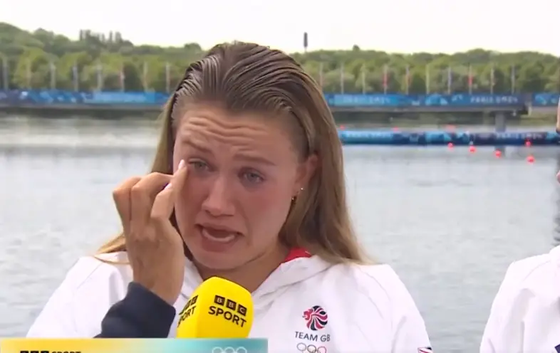 Lola was emotional talking about the win (BBC Sport)