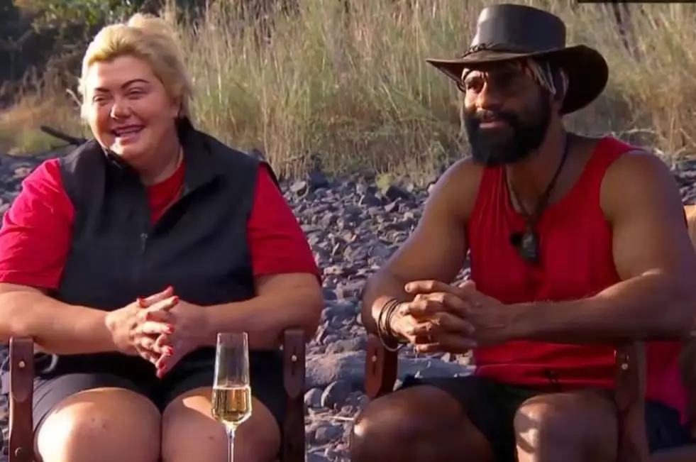David Haye addressed the controversy in his exit interview alongside Gemma Collins (ITV)