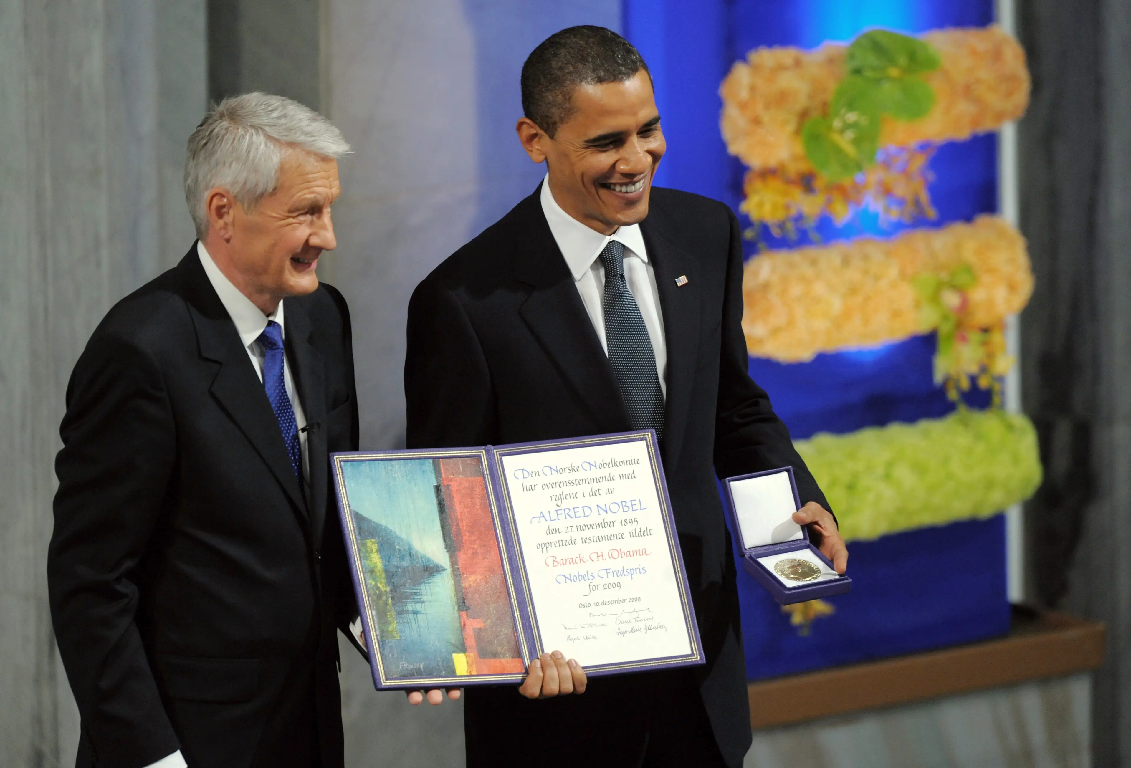 Barack Obama was awarded the Nobel Peace Prize in 2009, much to Trump's chagrin (JEWEL SAMAD/AFP via Getty Images)