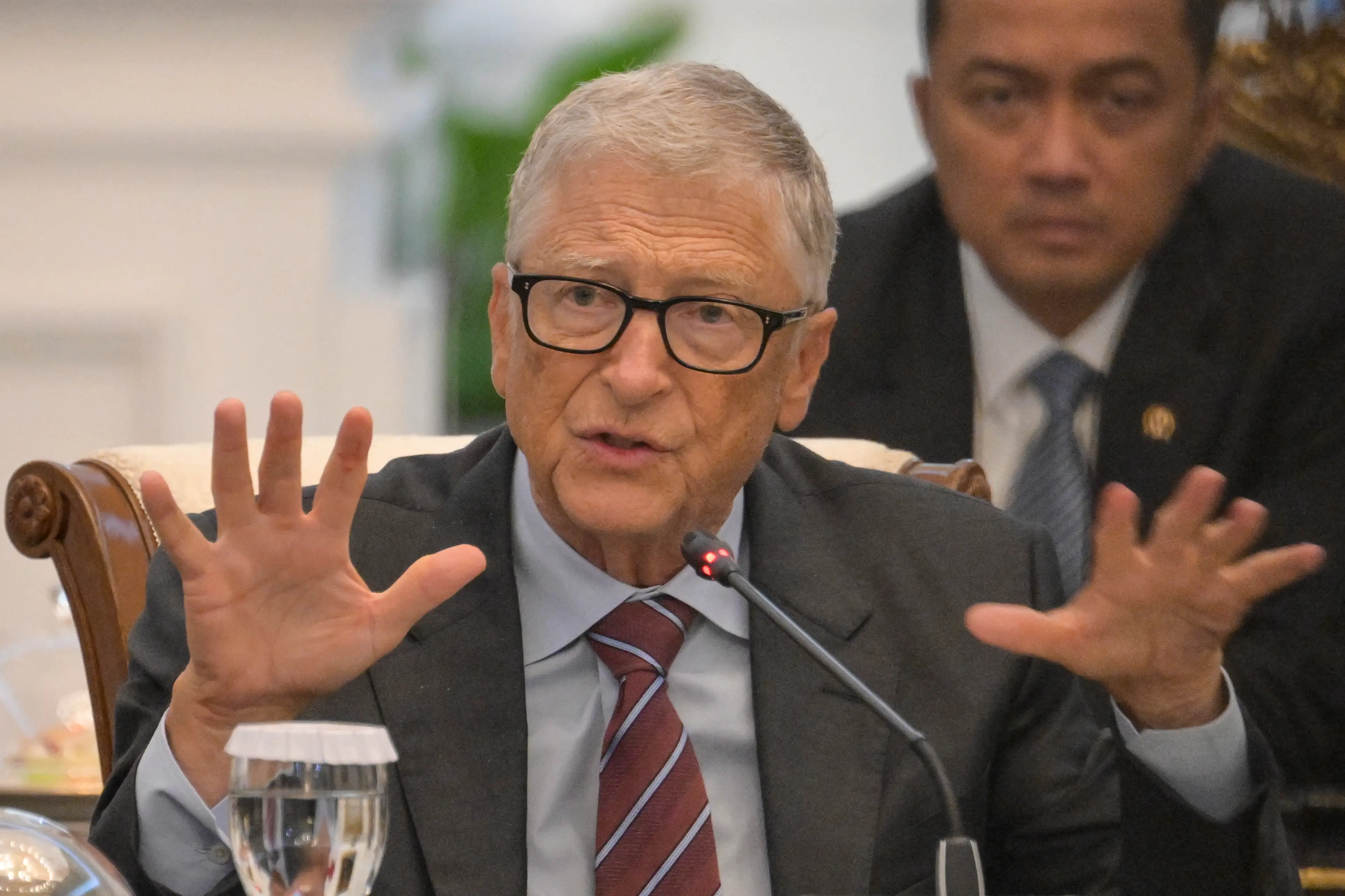 Bill Gates has issued a fresh warning over AI technology (BAY ISMOYO/AFP via Getty Images)