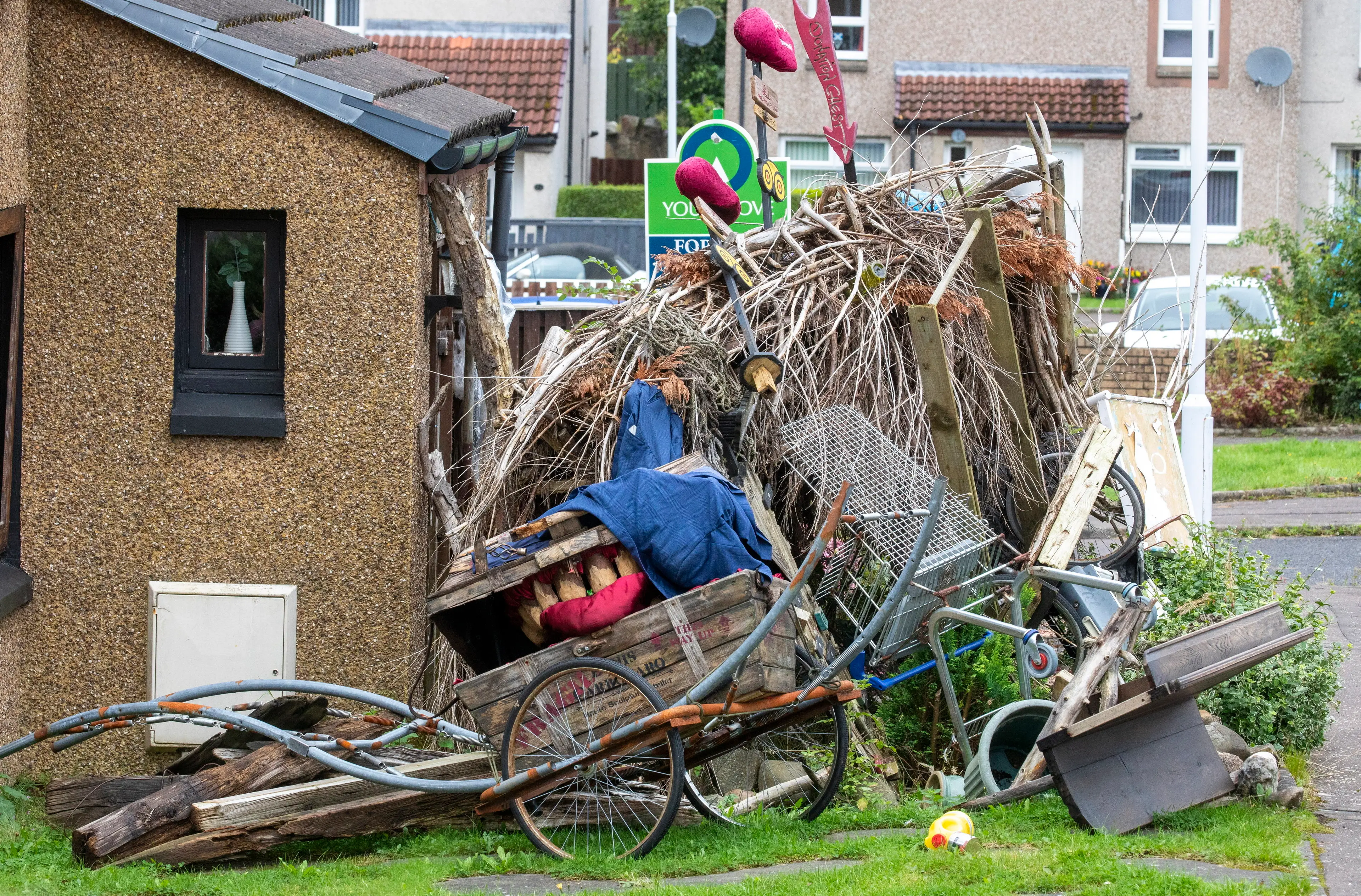 The artist has become more hostile towards those enjoying his structures for free (SWNS)