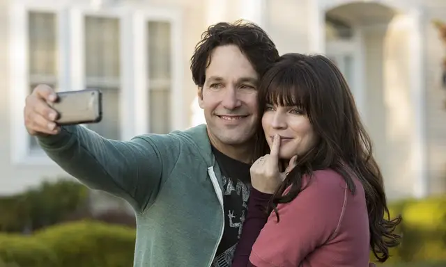 Aisling Bea and Paul Rudd starred as a married couple in Living With Yourself (Netflix)