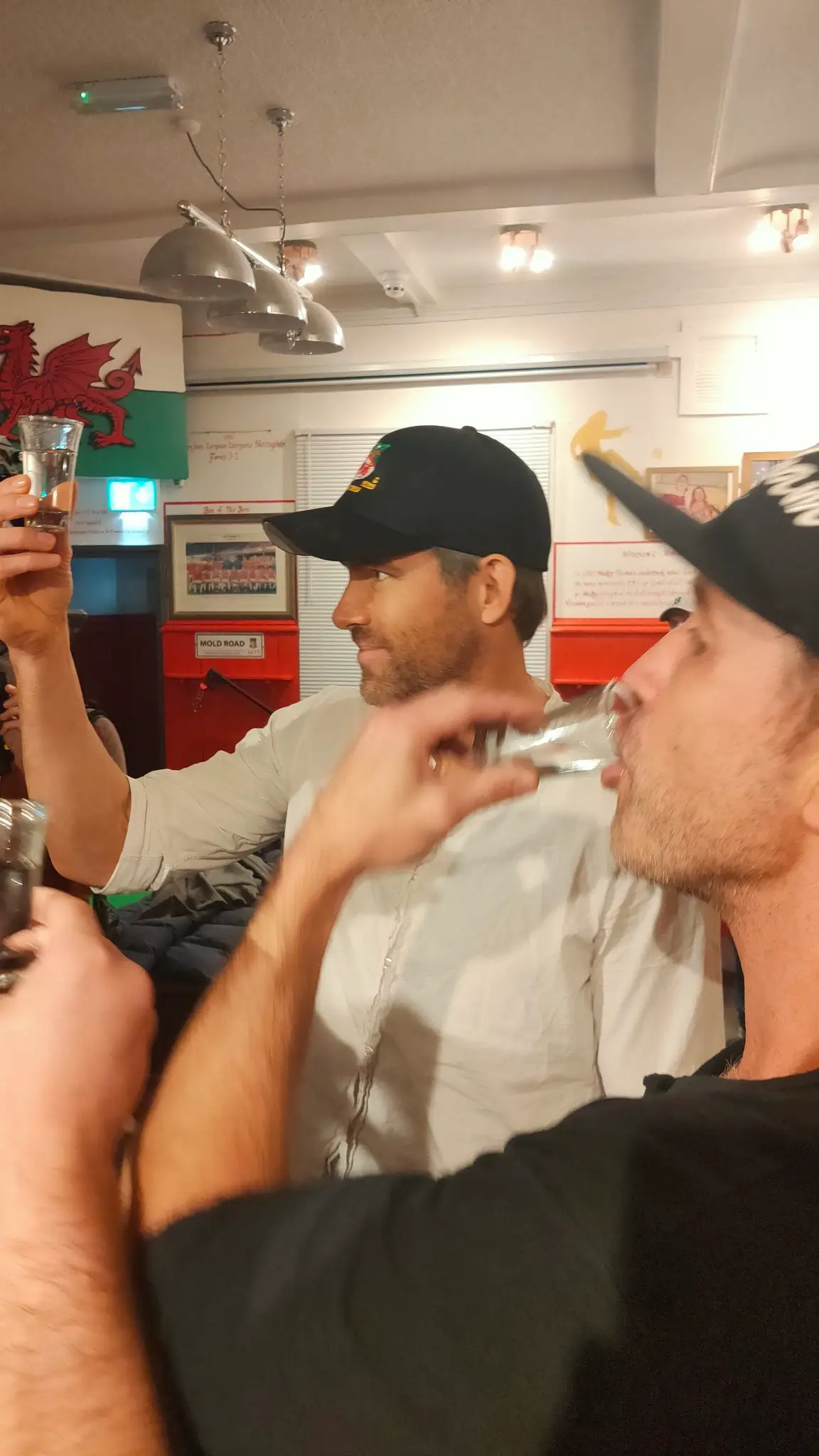 The pair even downed shots of gin the following day.