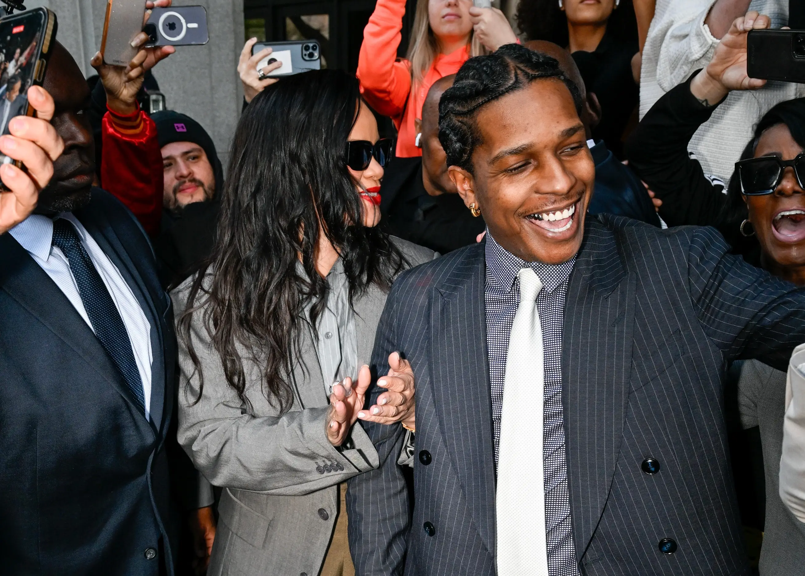 A$AP Rocky and Rihanna have kept a united front throughout the trial (DUTCH/Bauer-Griffin/GC Images)