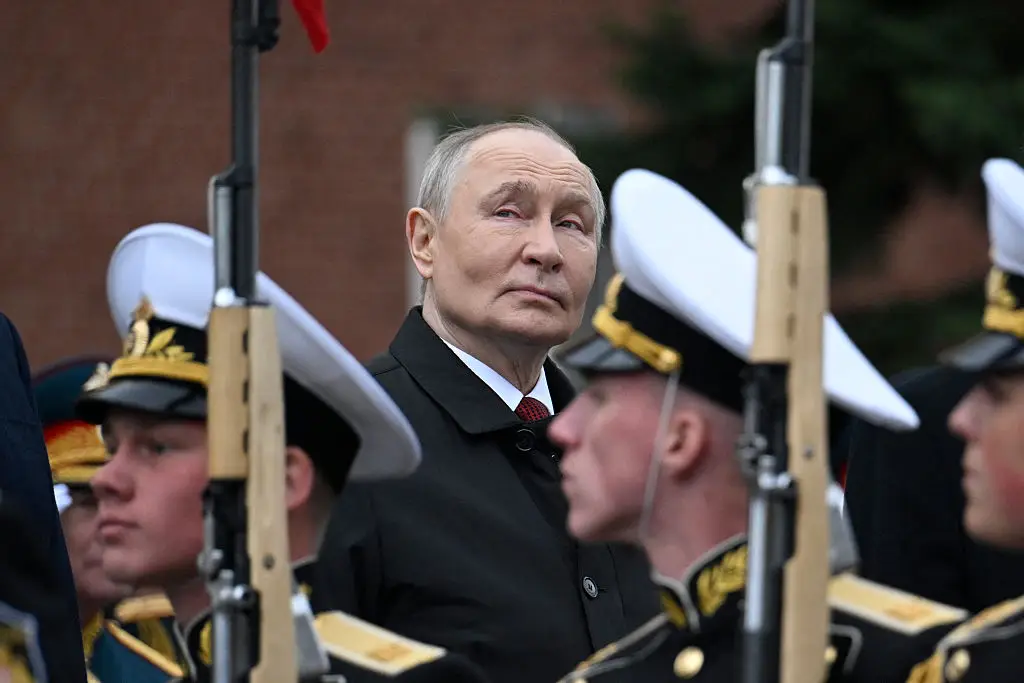 Putin claimed the missile is 'four times greater' than any Western equivelant (Alexander NEMENOV / POOL / AFP via Getty Images)
